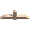 Ekena Millwork Eugene Smooth Timber Gable Bracket, Douglas Fir, 48"W x 16"H x 5 1/2"D x 5 1/2"F, 8/12 Pitch GBW048X16X0606EUG00SDF - alternate 4
